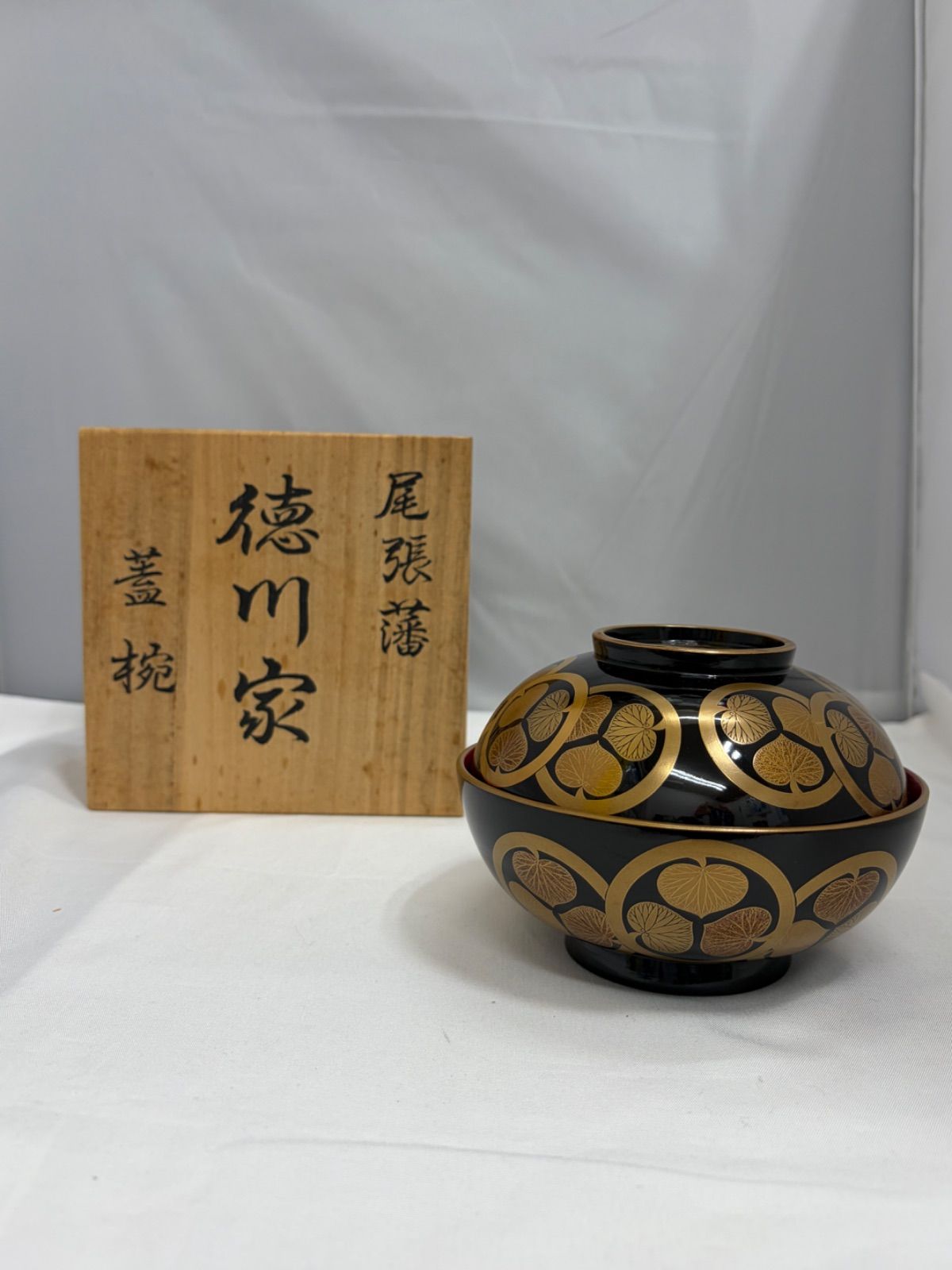 徳川家 三つ葉葵紋 蓋椀 椀 漆器 金蒔絵 - メルカリ