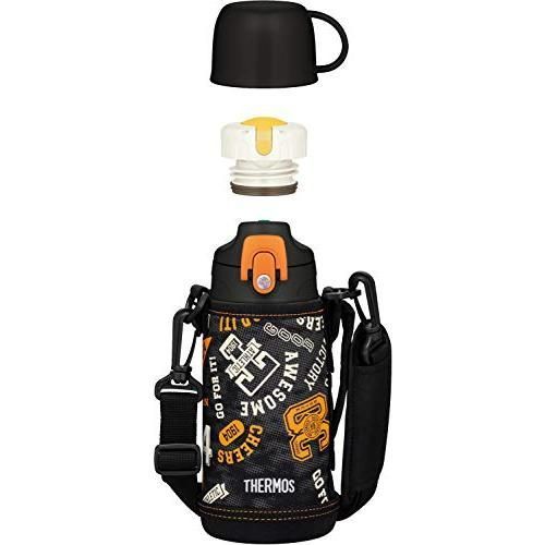サーモス 水筒 真空断熱2ウェイボトル 0.6L/0.63L ブラックオレンジ FJJ-600WF BKOR