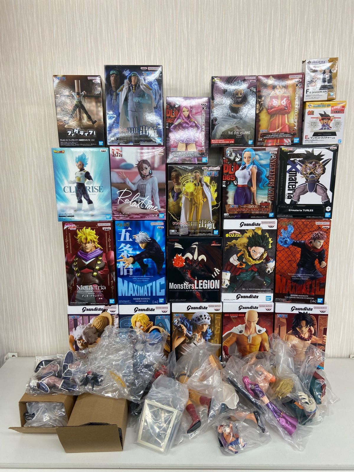 ジャンプ系フィギュア等　19点　まとめ売り　grandista多め 新品未開封】ジャンプ系フィギュア まとめ売り - メルカリ
