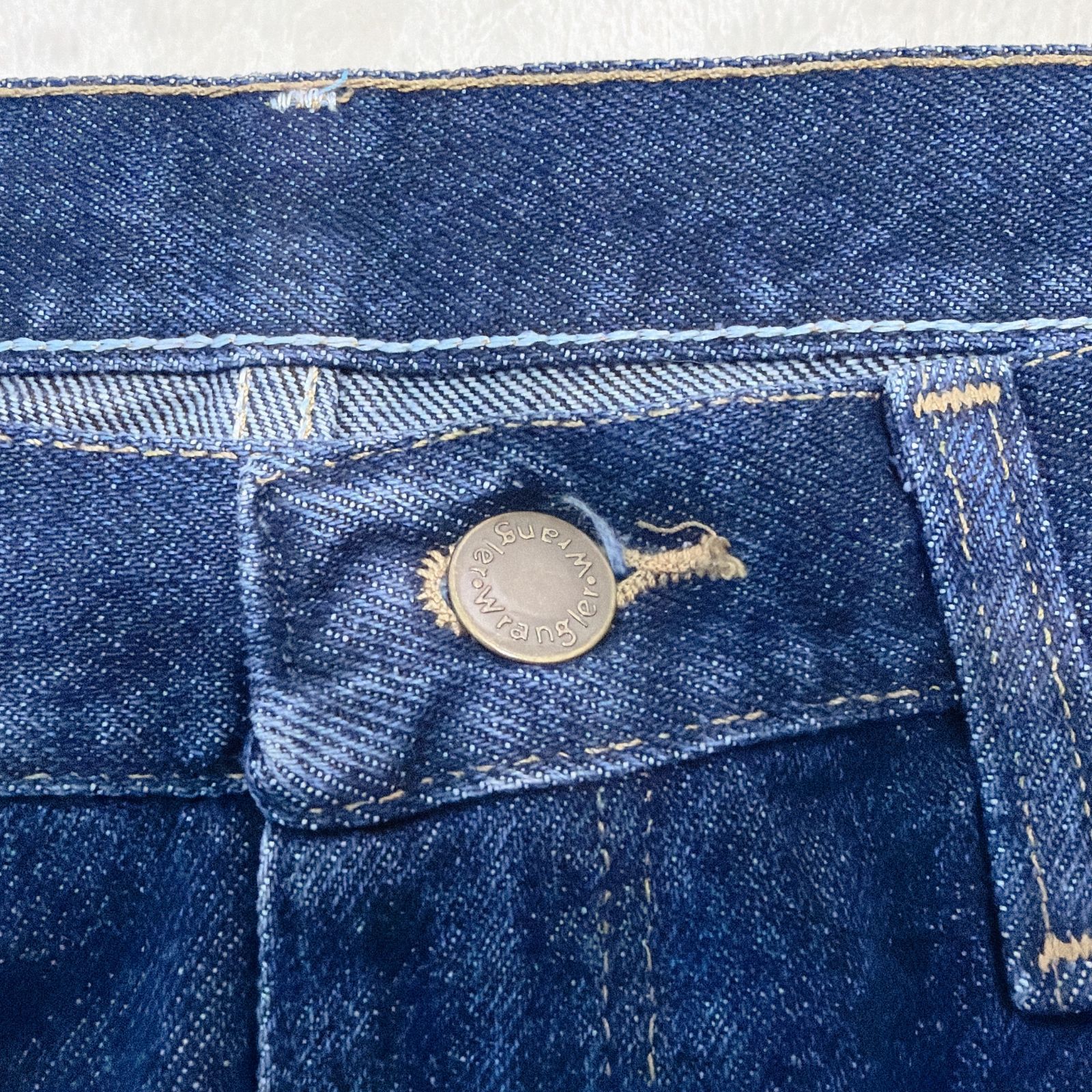 美品】Wrangler PREMIUM QUALITY メキシコ製 W33L30 濃紺デニム 
