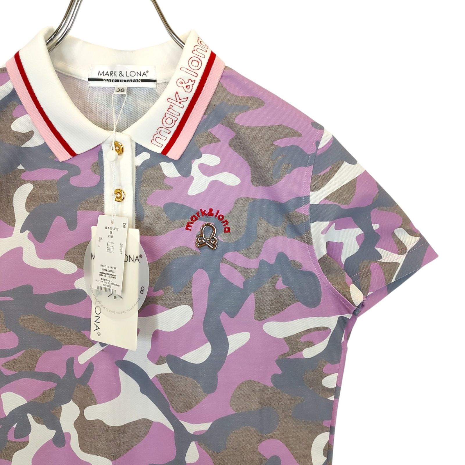 MARK&LONA マークアンドロナ ゴルフ 25AW Gauge Camo Hybrid Polo