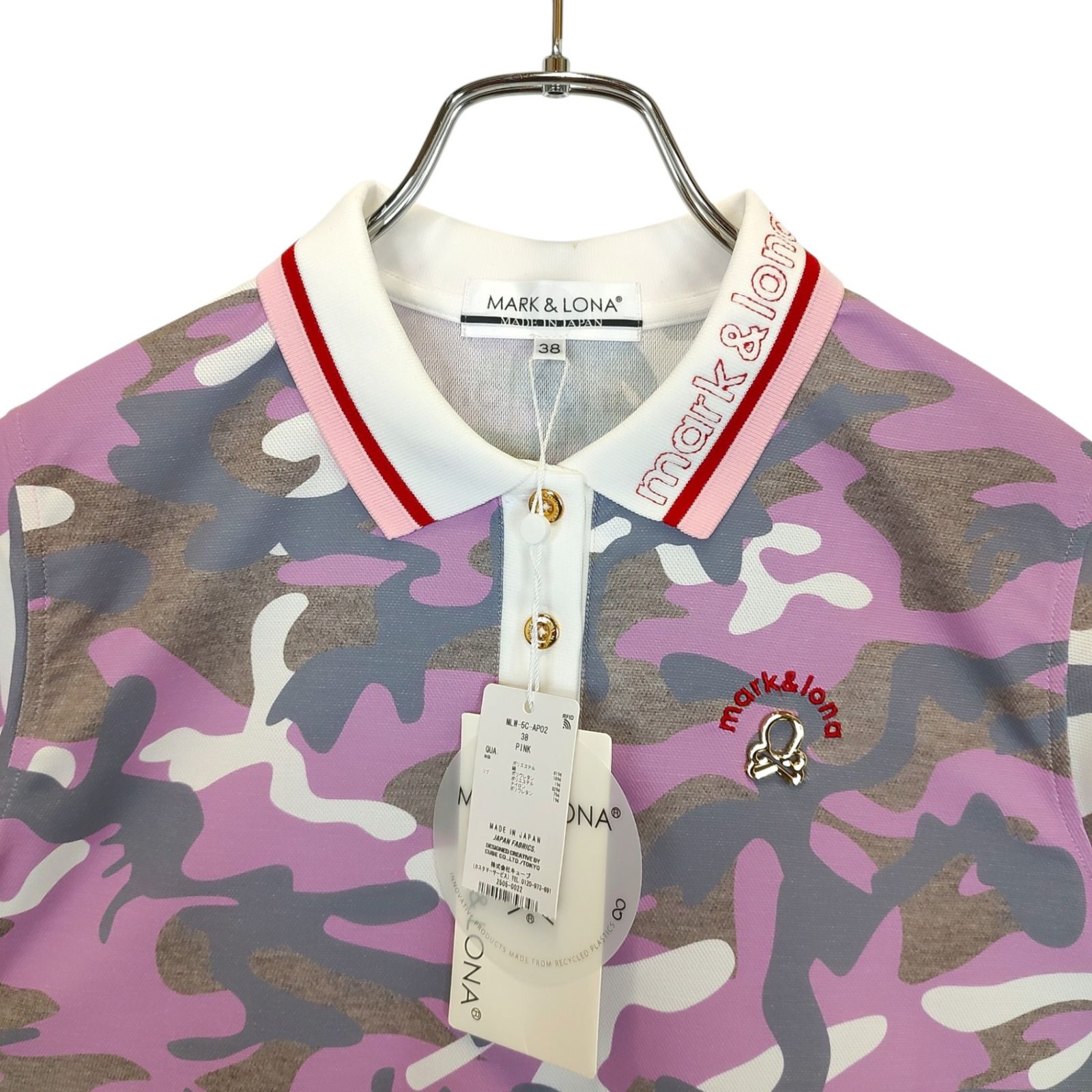 MARK&LONA マークアンドロナ ゴルフ 25AW Gauge Camo Hybrid Polo