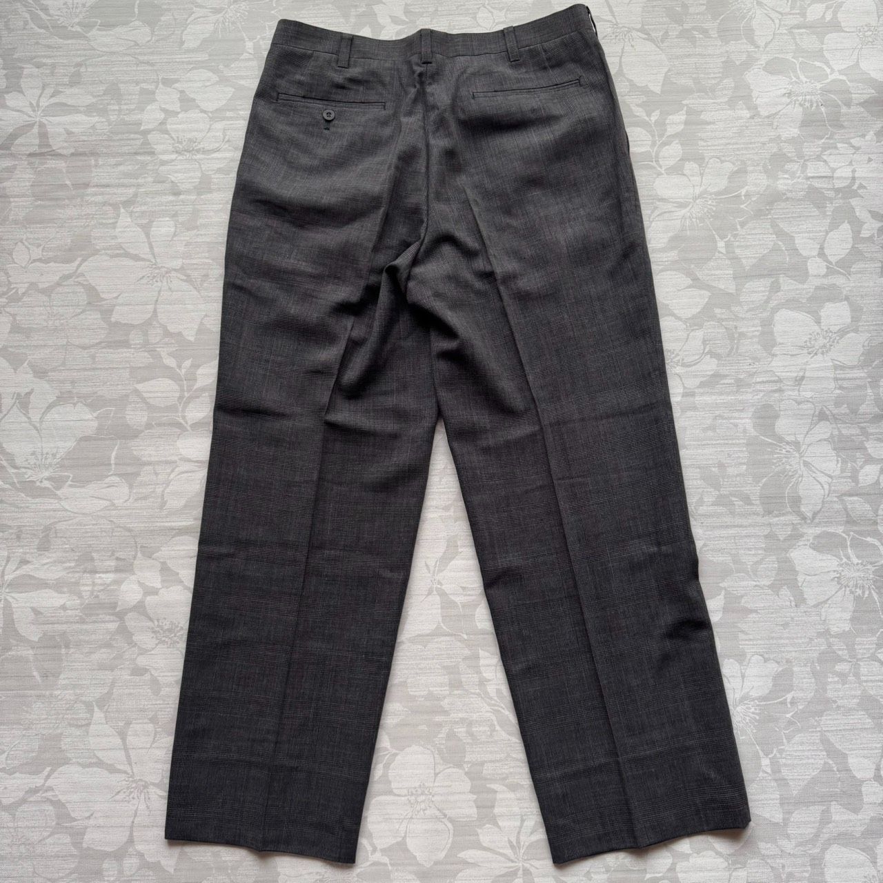 ポロクラブ ウール100% グレンチェック スラックス W85 PURE NEW WOOL