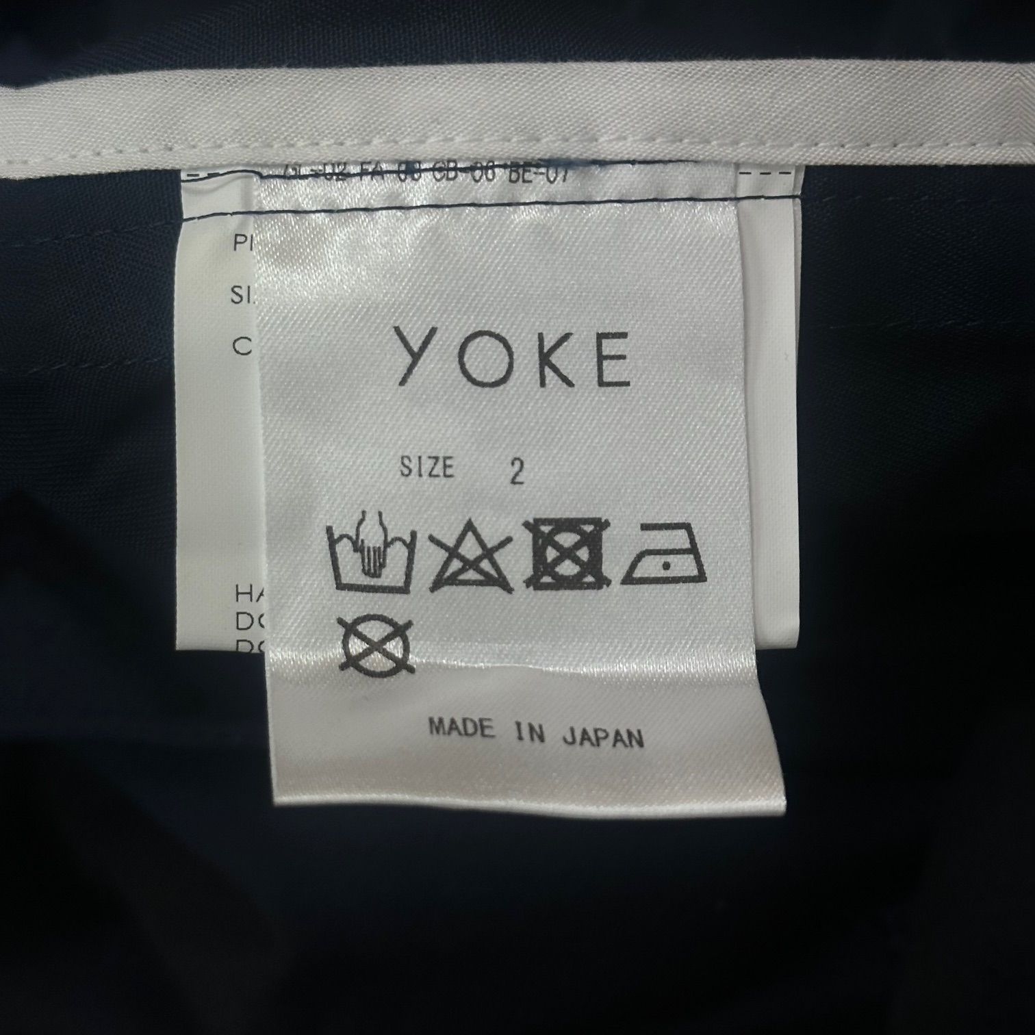 参考上代101200円 未使用 YOKE 24SS SPRAY PRINTED TRENCH COAT 