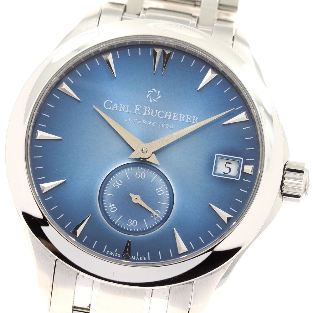 カール F.ブヘラ CARL F.BUCHERER 00.10917.08.53.98 マネロ ペリフェラル デイト 自動巻き メンズ 良品 保証書付き_933123 カール F.ブヘラ CARL F.BUCHERER 00.10917.08.53.98 マネロ