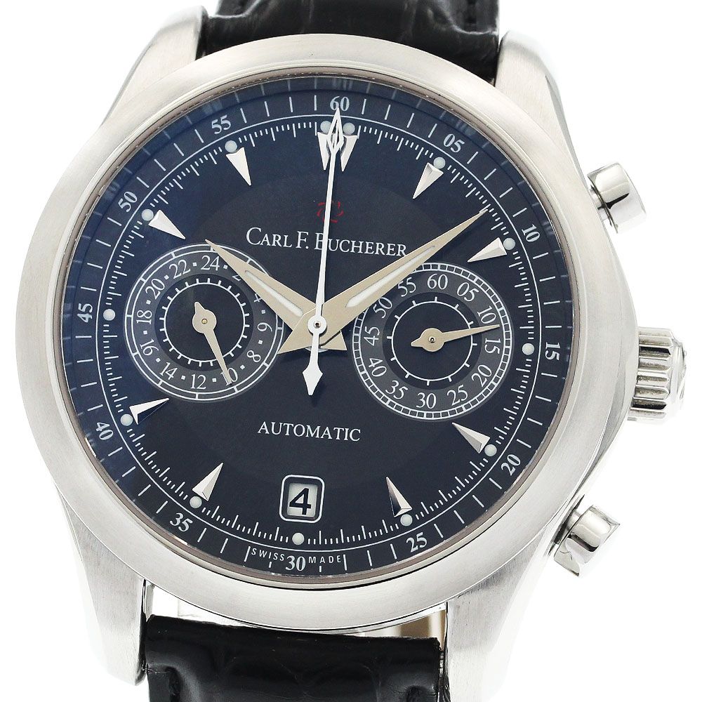 カール F.ブヘラ CARL F.BUCHERER 00.10910.08.33.01 マネロ セントラルクロノ デイト 自動巻き メンズ 保証書付き_934291 カール F.ブヘラ CARL F.BUCHERER 00.10910.08.33.01 マネロ