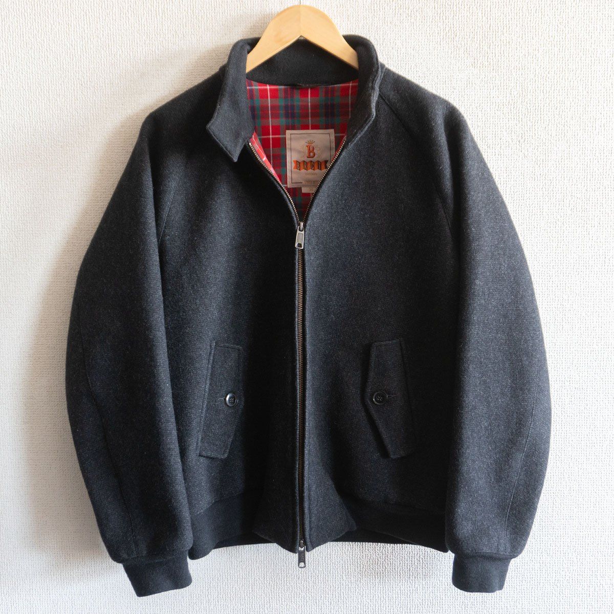 美品】 BARACUTA 【メルトンウール G9 スウィングトップ ハリントン