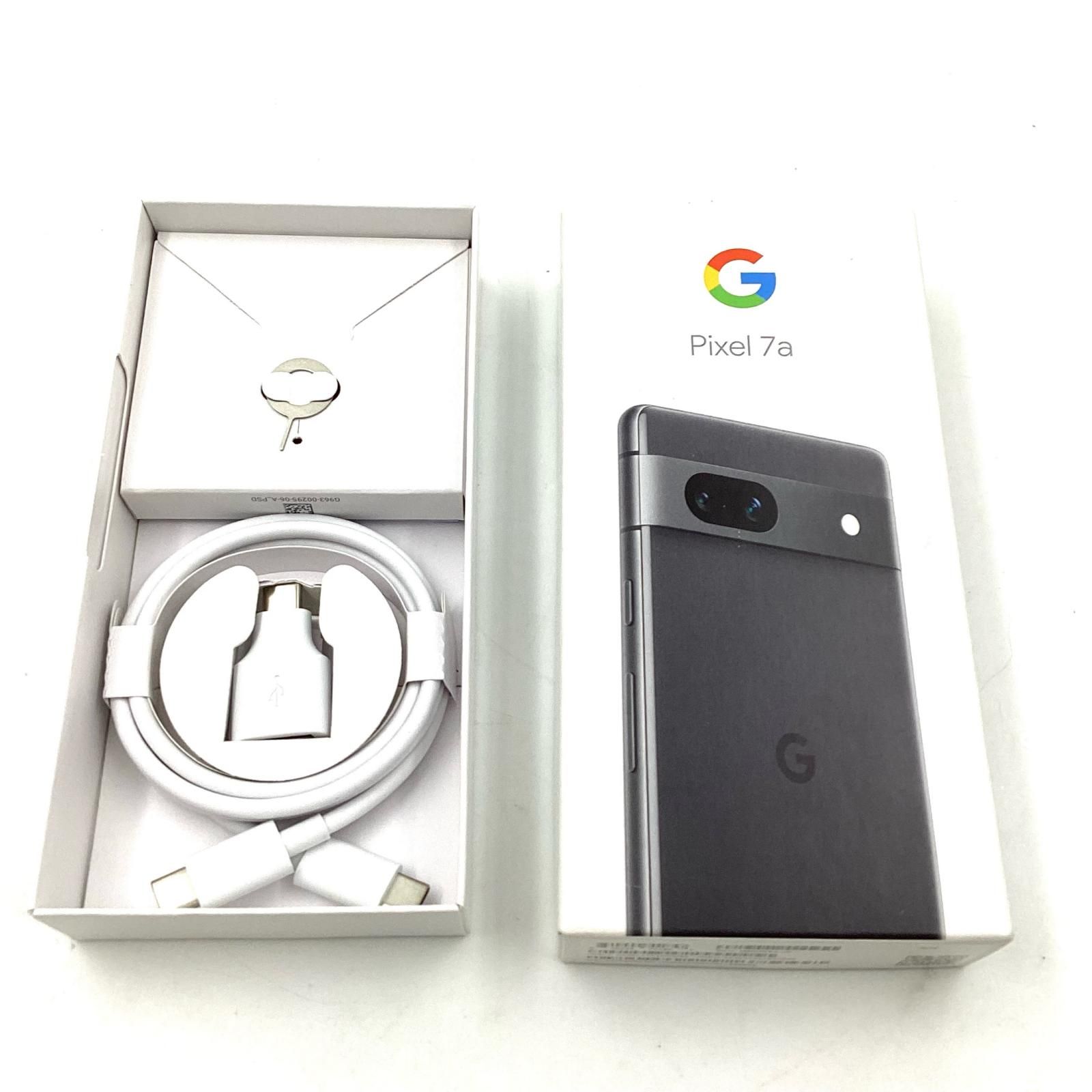 Google Pixel 7a 128GB Charcoal docomo SIMフリー G82U8 白ロム 動作