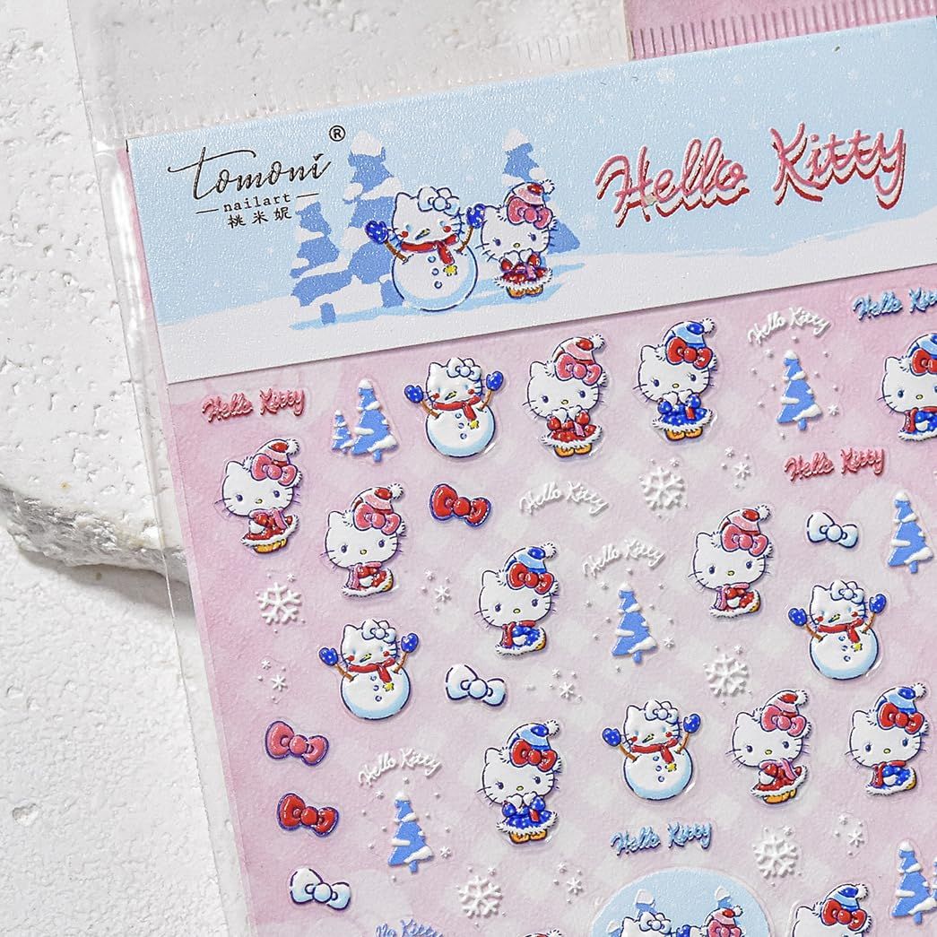 浮き彫りデザイン キティHello Kitty ネイルシール ネイルステッカー