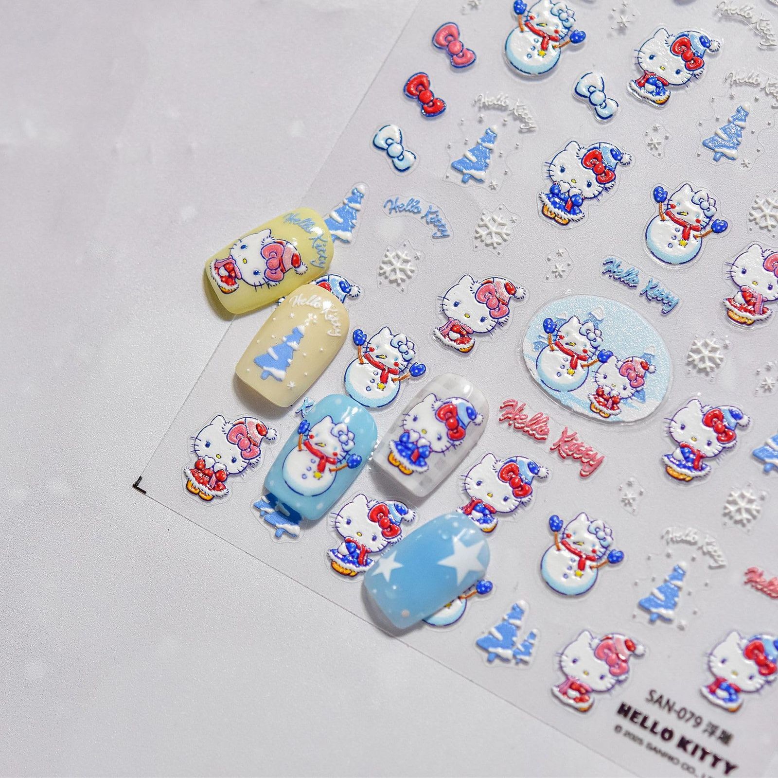 浮き彫りデザイン キティHello Kitty ネイルシール ネイルステッカー