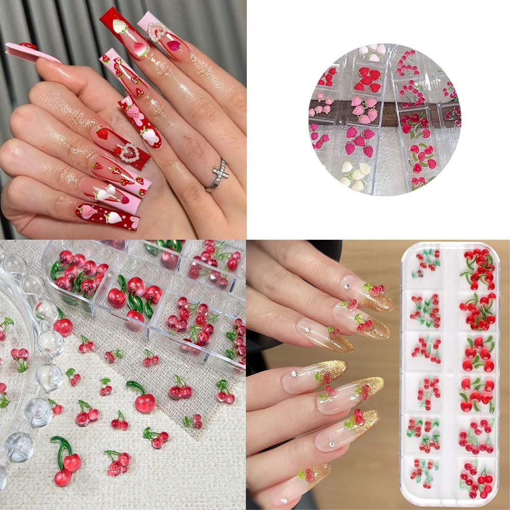 ネイルパーツ チェリー さくらんぼ 可愛い ジュエリーパーツ ジェル