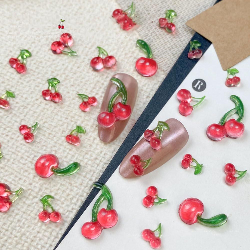 ネイルパーツ チェリー さくらんぼ 可愛い ジュエリーパーツ ジェル