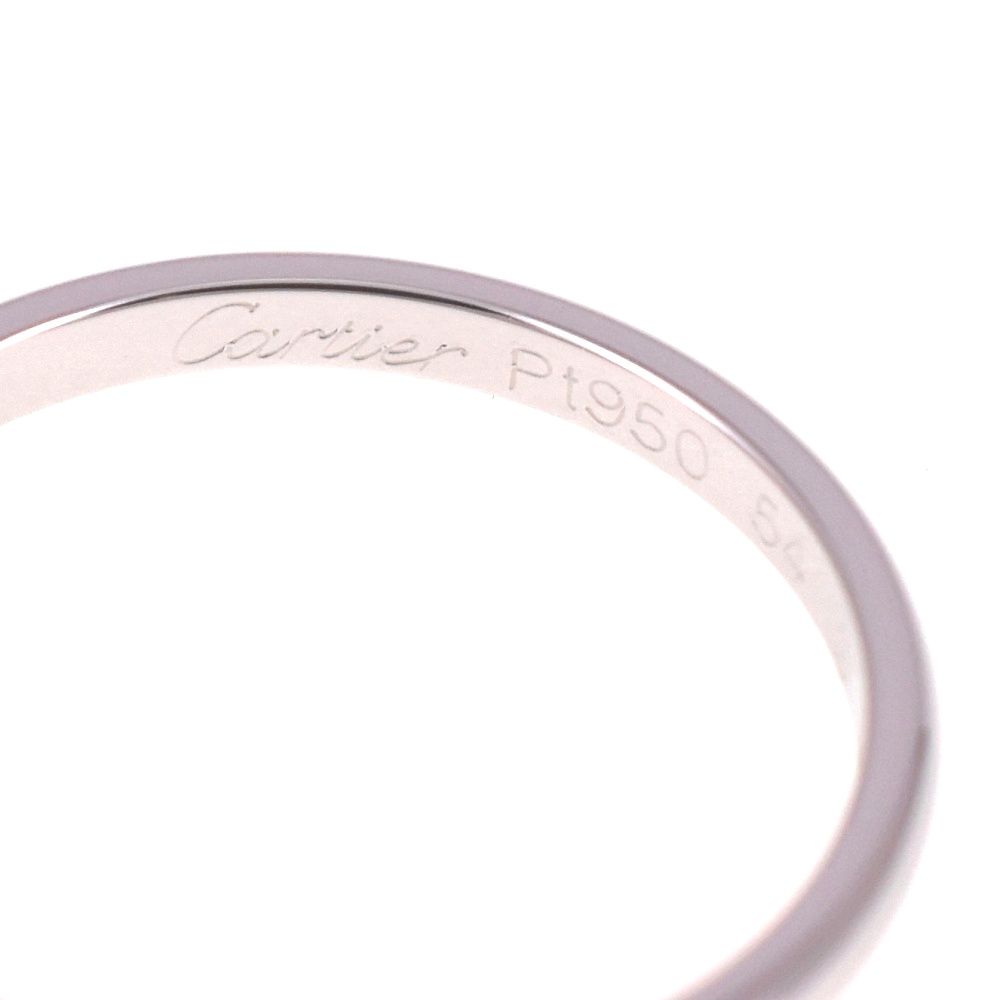 カルティエ CARTIER バンドリング サイズ54/JP14 Pt950 レディース S