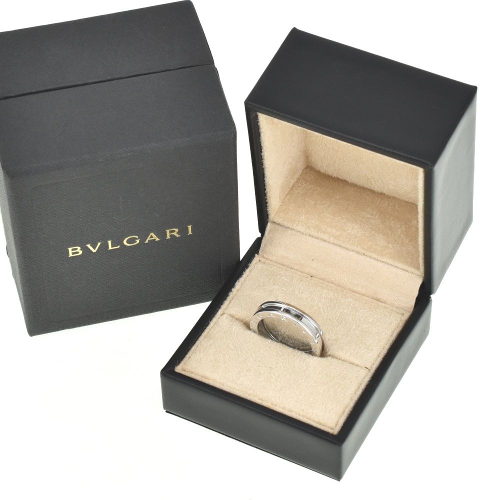 ブルガリ BVLGARI B-Zero1 リング サイズ57/JP17 K18WG メンズ 箱付き