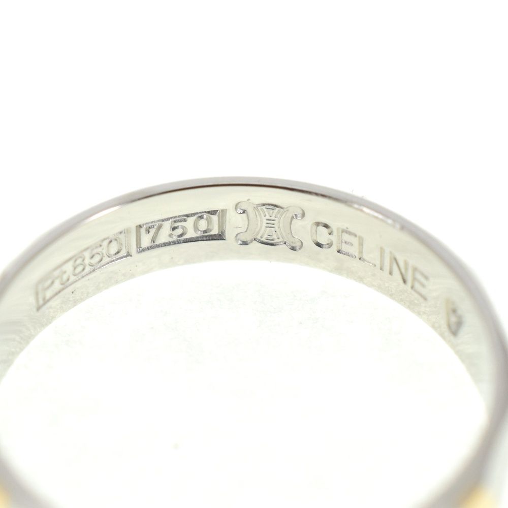 セリーヌ CELINE リング サイズ48/JP8 Pt900/K18YG レディース N