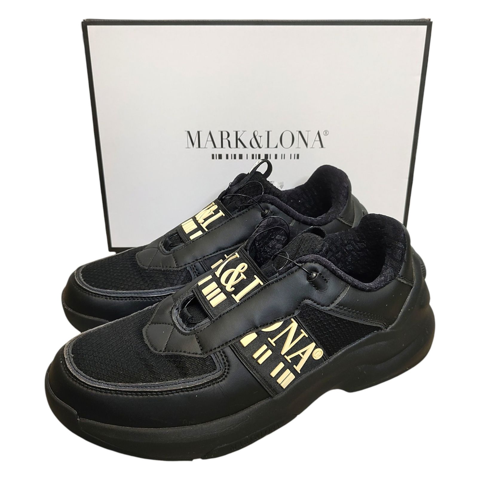 マークアンドロナ ゴルフシューズ ブラック MARK&LONA × ASICS 27cm
