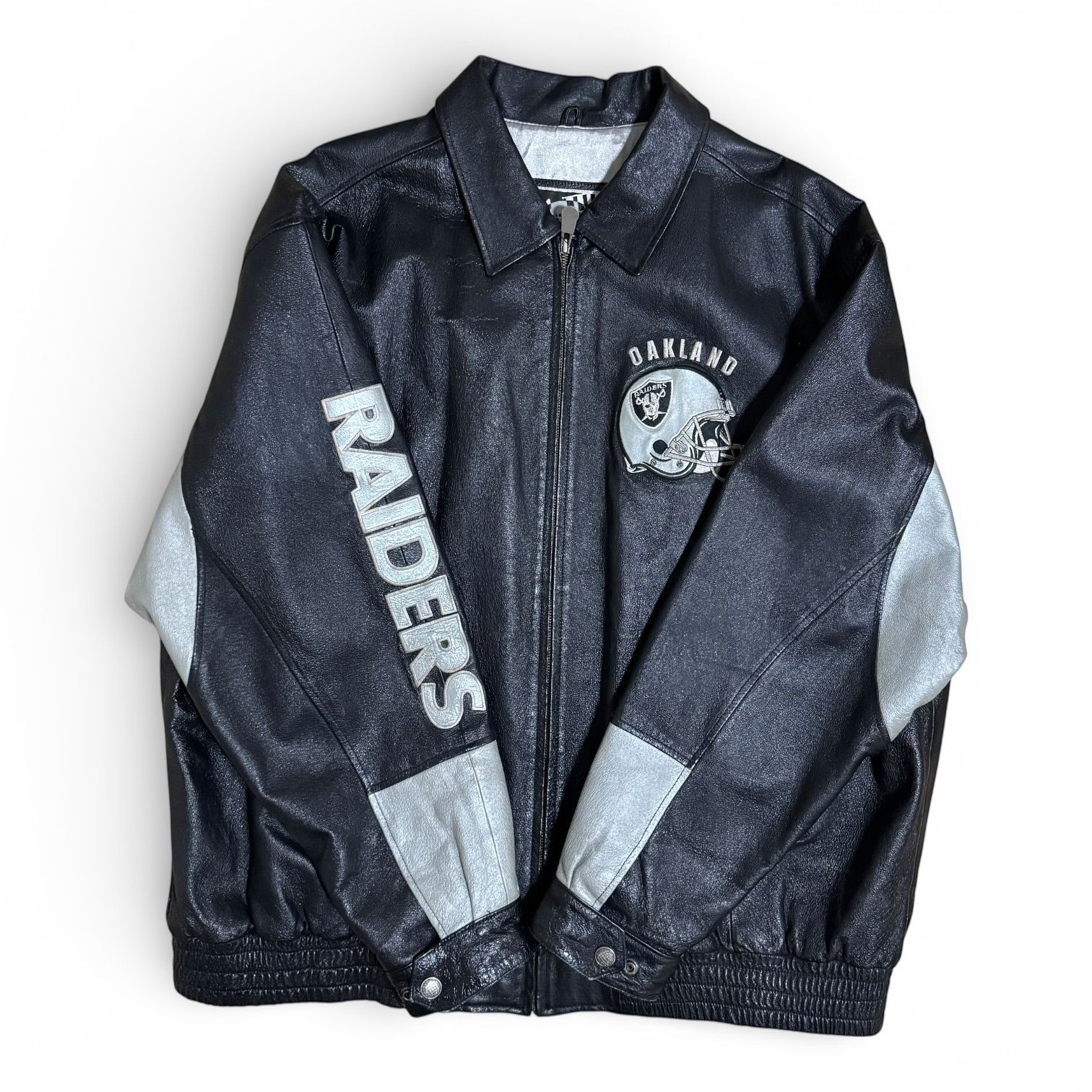 希少デザイン】RAIDERS レザージャケット NFL オークランド レイダース