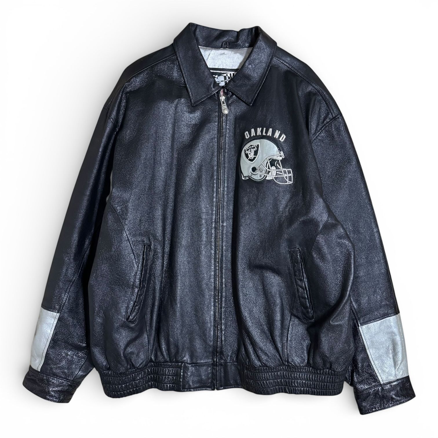 希少デザイン】RAIDERS レザージャケット NFL オークランド レイダース