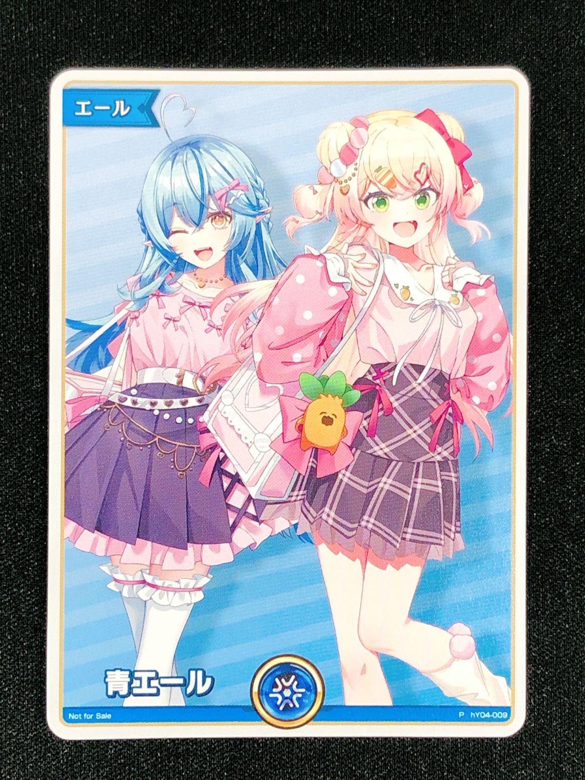 ホロライブOCG ホロカ 青エール(雪花ラミィ & 桃鈴ねね) P hY04-009