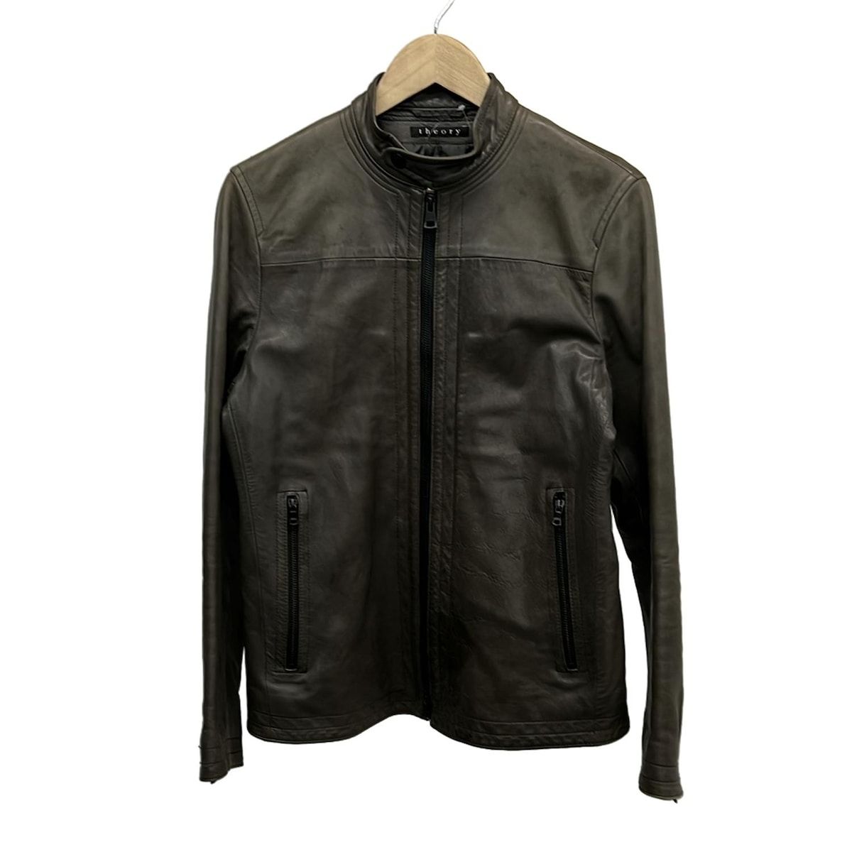 セオリーリュクス　ライダースジャケット　サイズ38 theory(セオリー) ライダースジャケット サイズ38 M メンズ ダーク