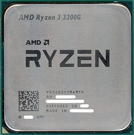 bn:9] AMD Ryzen 3 3200G YD3200C5M4MFH 3.6GHz SocketAM4 元箱あり