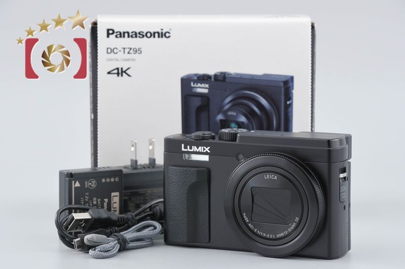 中古】Panasonic パナソニック LUMIX DC-TZ95 ブラック コンパクト