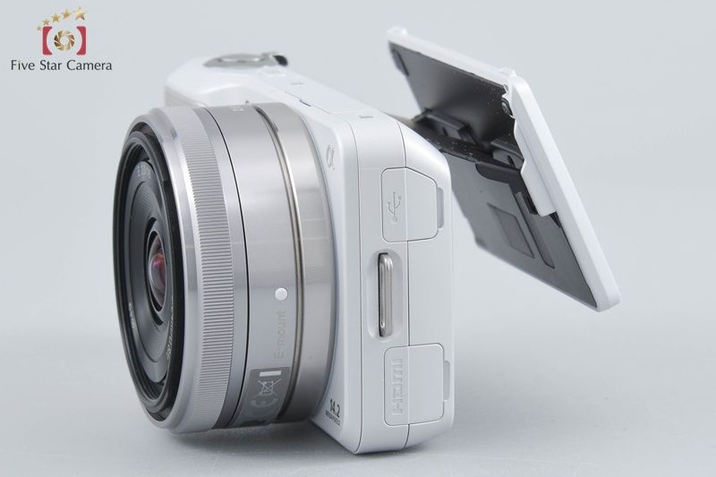 中古】SONY ソニー α NEX-3 薄型広角レンズキット ホワイト 元箱付き