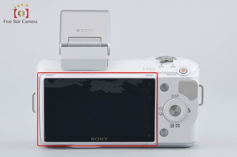 中古】SONY ソニー α NEX-3 薄型広角レンズキット ホワイト 元箱付き