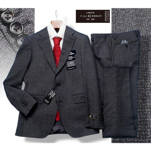 新品10.8万円 大手百貨店扱い 秋冬『CERRUTI チェルッティ 伊製生地