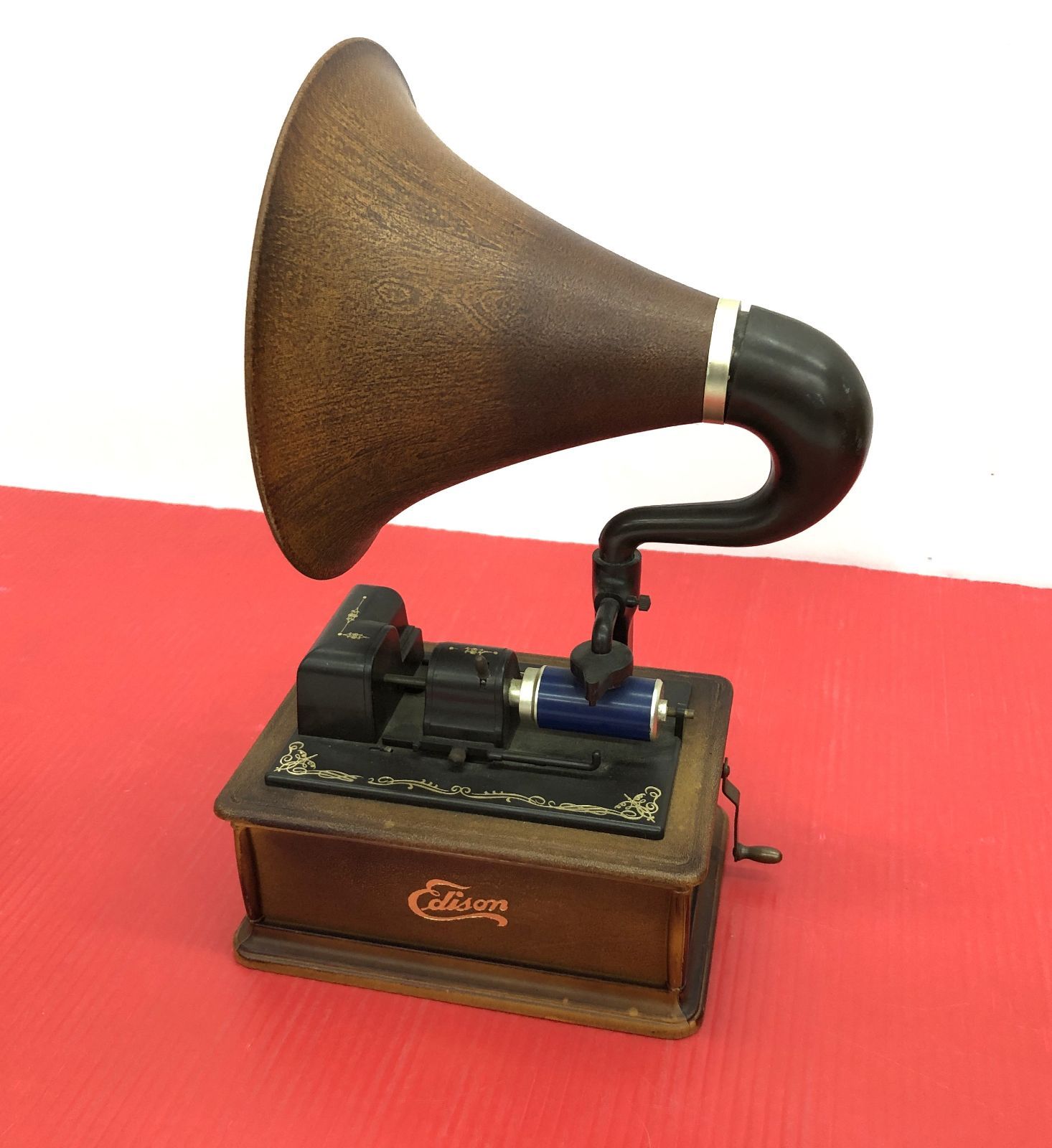 Technics テクニクス ミニチュア蓄音機 Edison エジソン社オペラ型