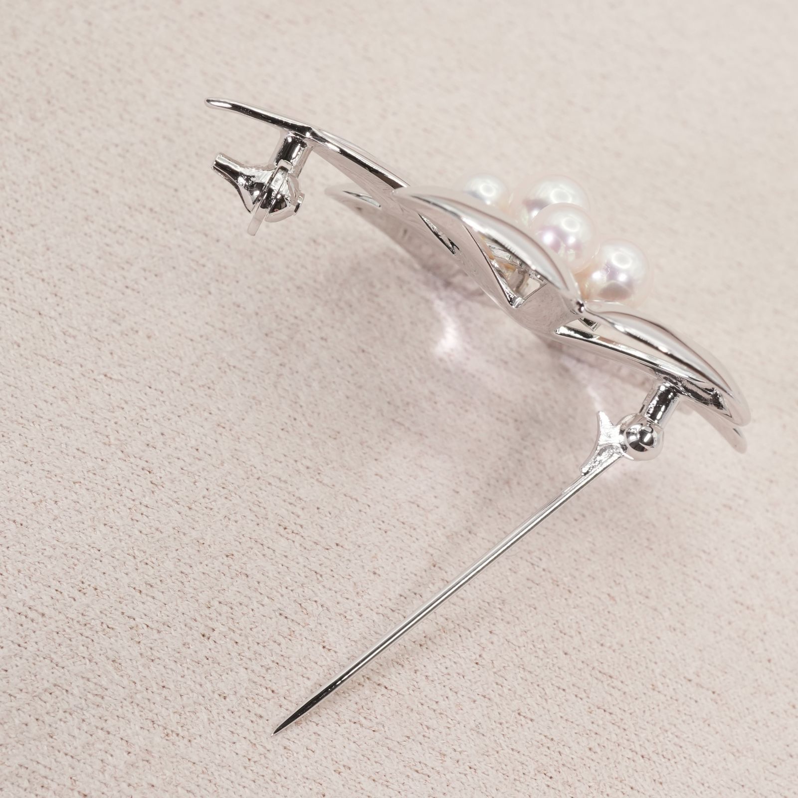 美品 ミキモト シルバー 5P パール ブローチ フラワー/25-2944 - メルカリ