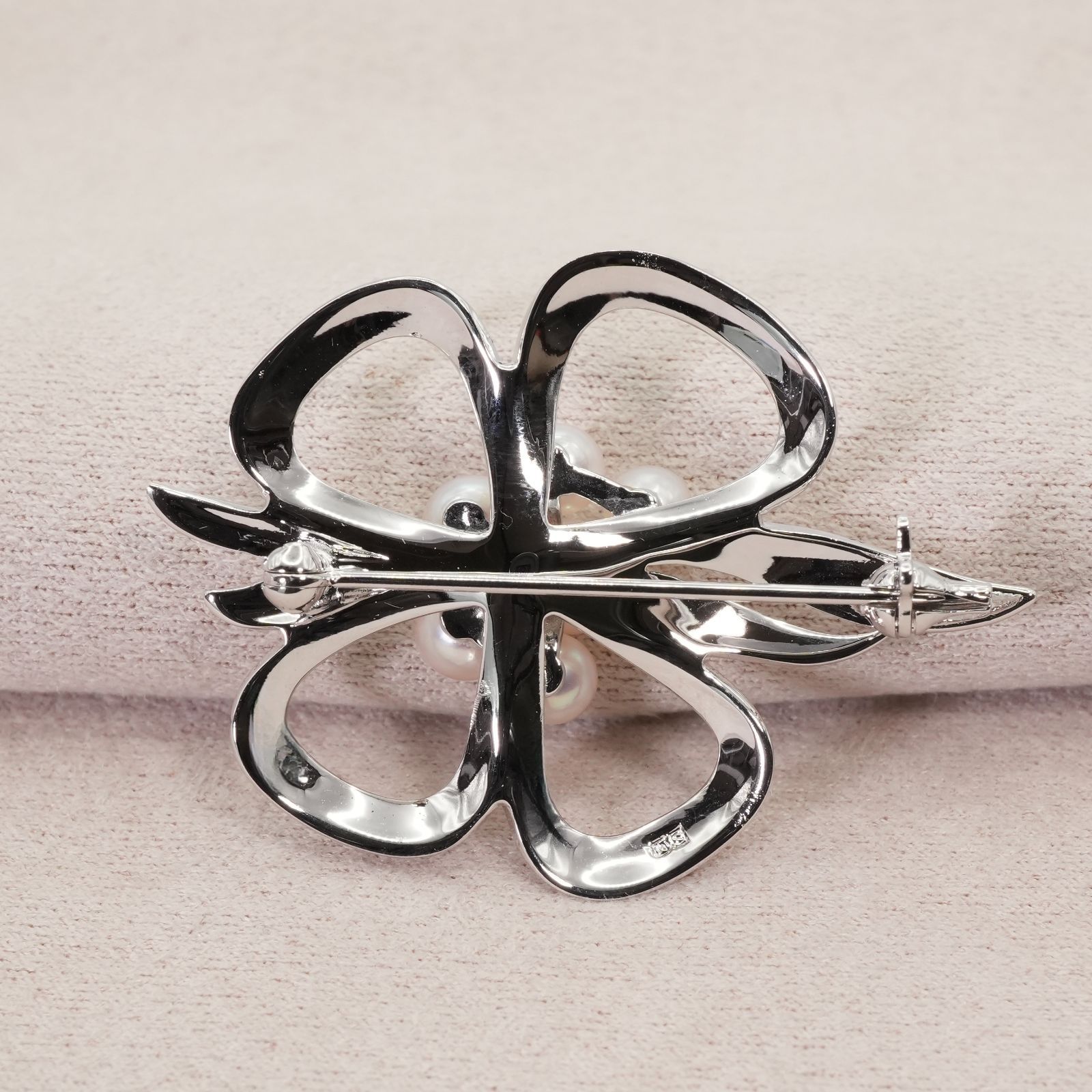 美品 ミキモト シルバー 5P パール ブローチ フラワー/25-2944 - メルカリ