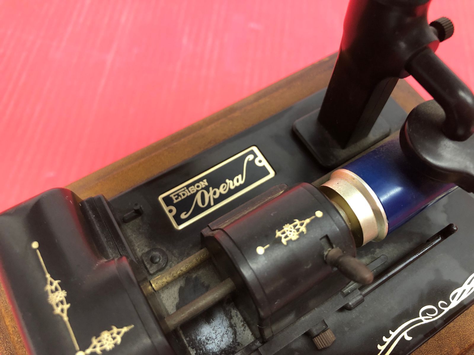 Technics テクニクス ミニチュア蓄音機 Edison エジソン社オペラ型