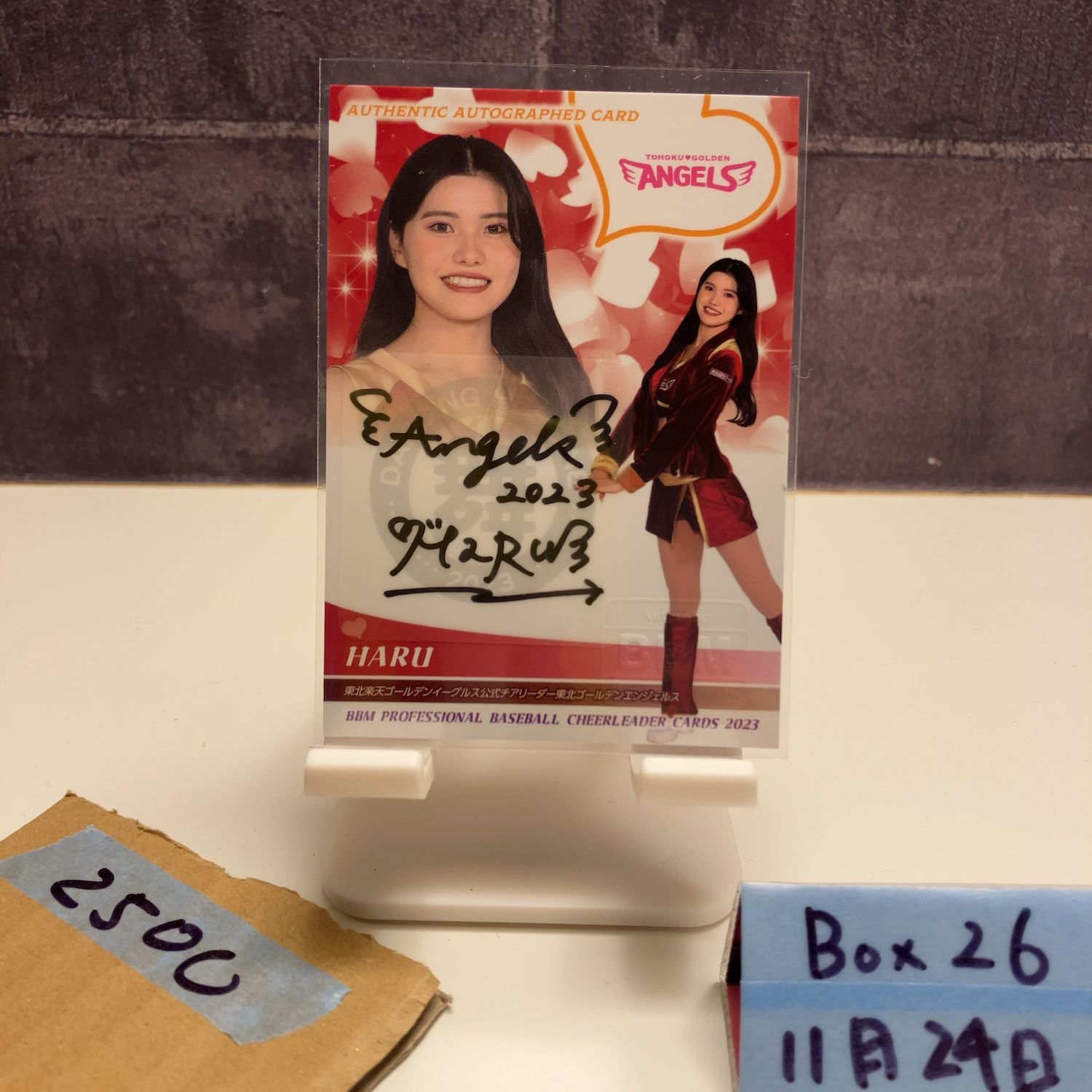 2023 BBM Haru 32/90 直筆サインカード 東北ゴールデンエンジェルス