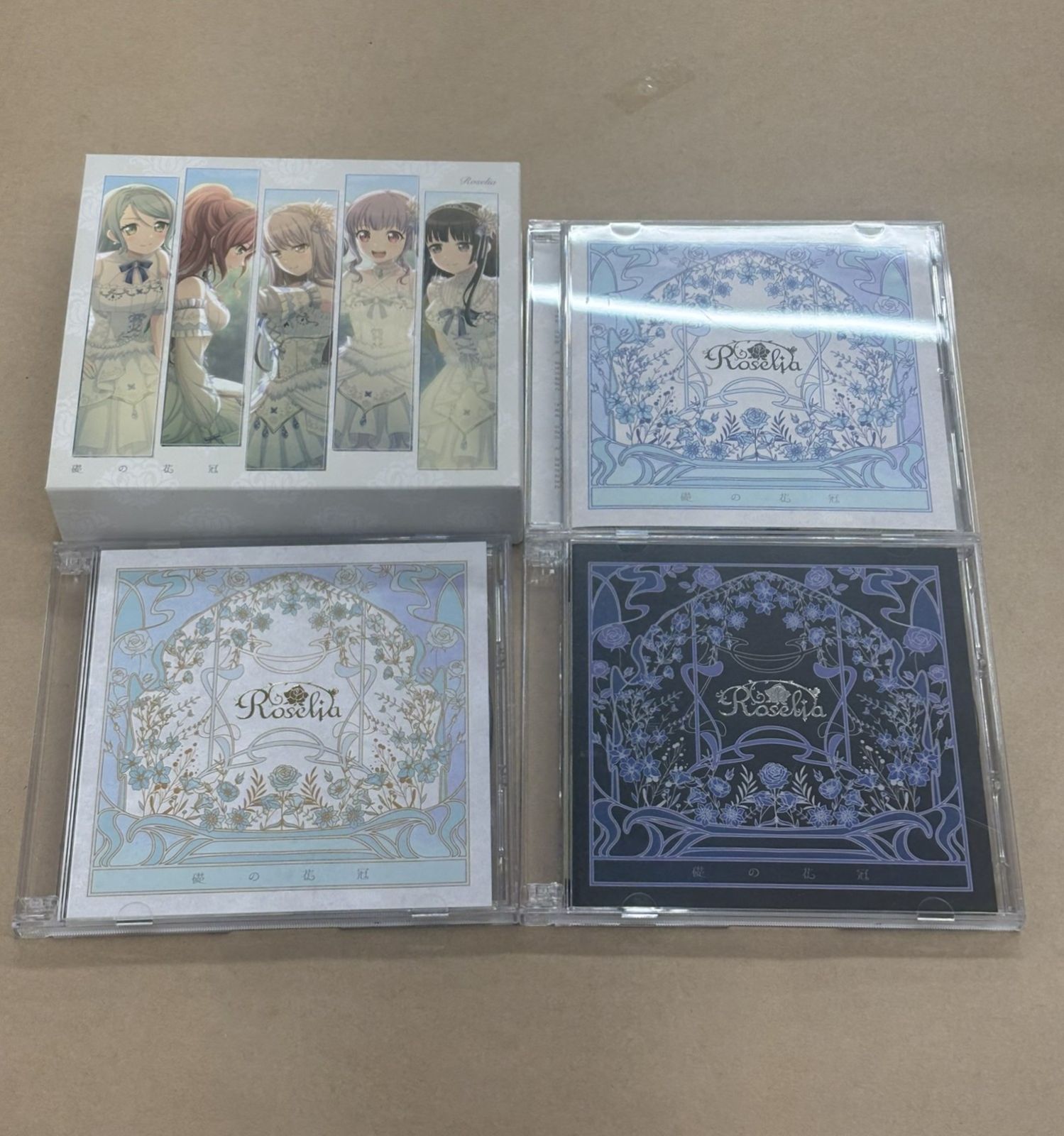 Roselia 礎の花冠 バンドリ 限定盤A 限定盤B 通常盤 収納BOX付き