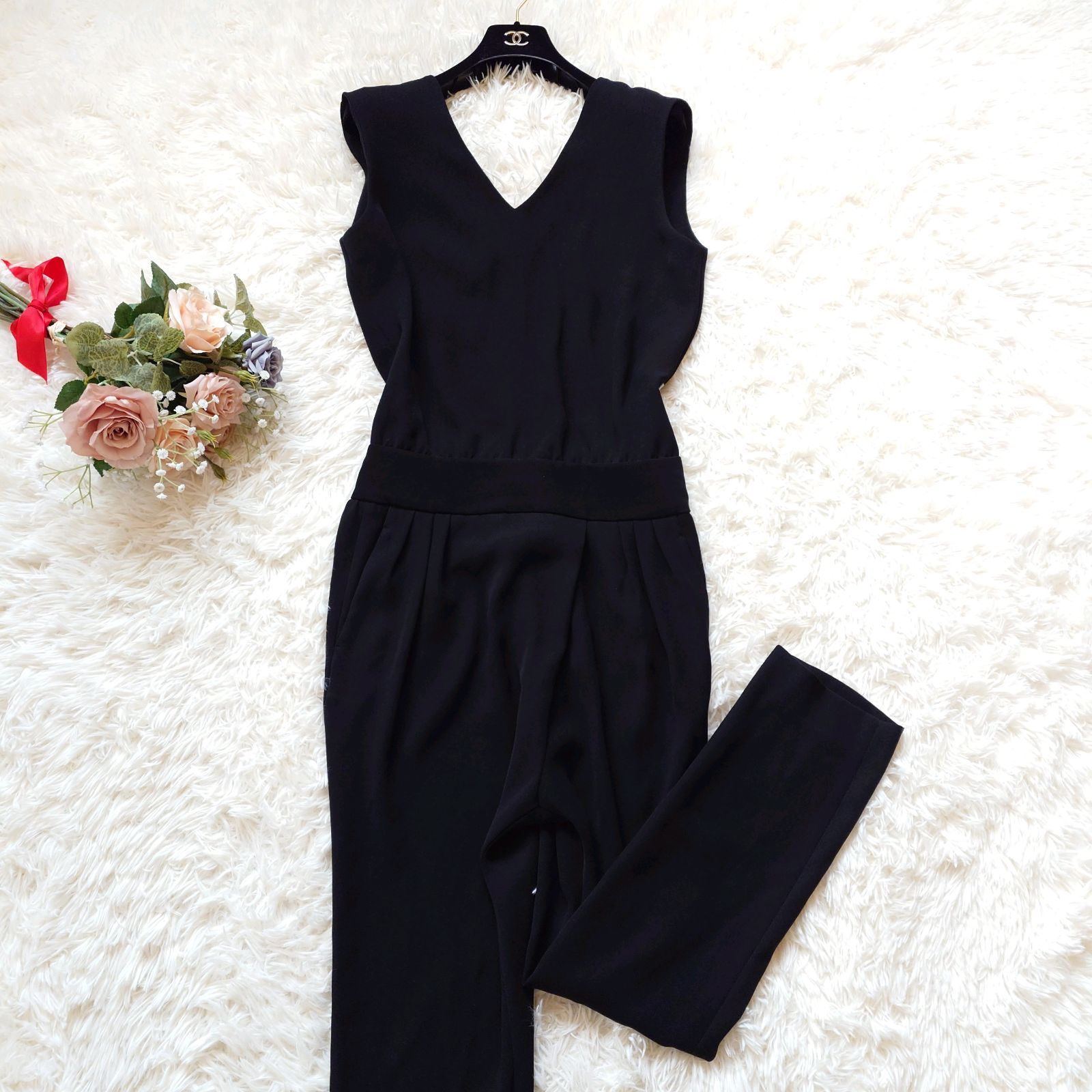 ヨーコチャン YOKOCHAN ジャンプスーツ オールインワン Vネック