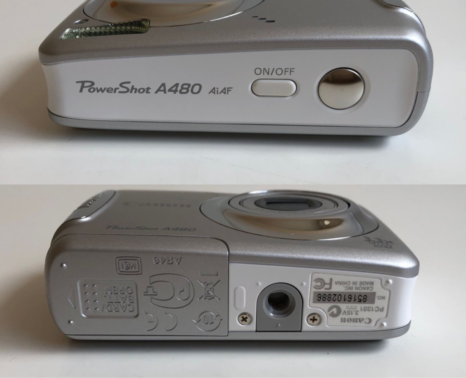 Canon キャノン Power Shot A480 シルバー デジタルカメラ - メルカリ