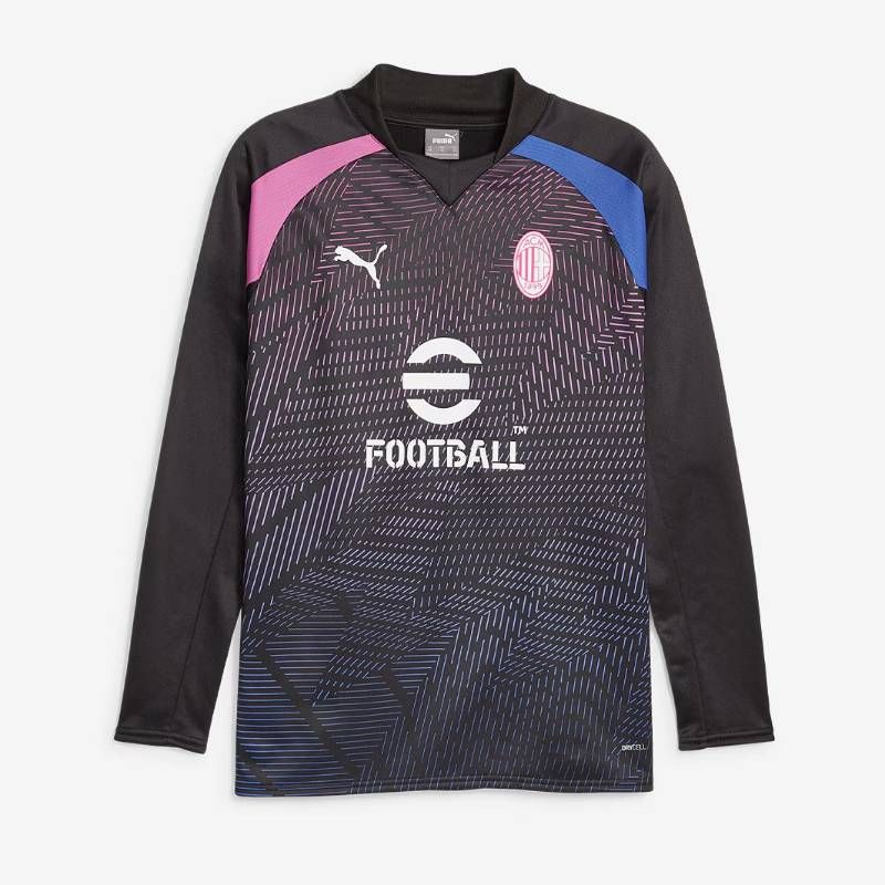 【送料無料・匿名配送】PUMA プーマ ACミラン 23/24 プレマッチ スウェット トップ 黒 青 桃 並行輸入 新品 正規品