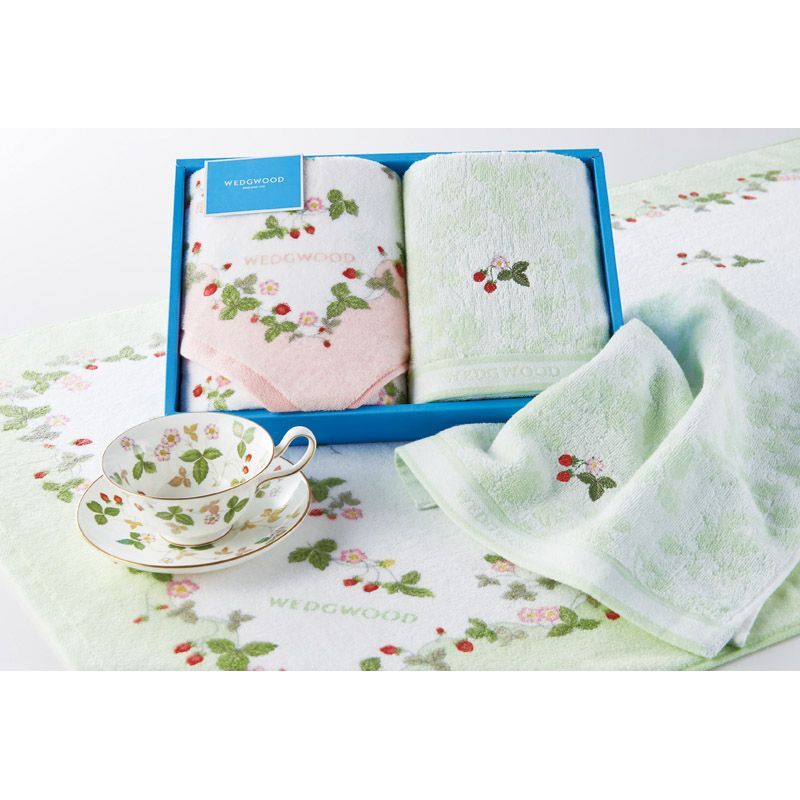 ギフト】[タオル類]ウェッジウッド ワイルドストロベリー バスタオル