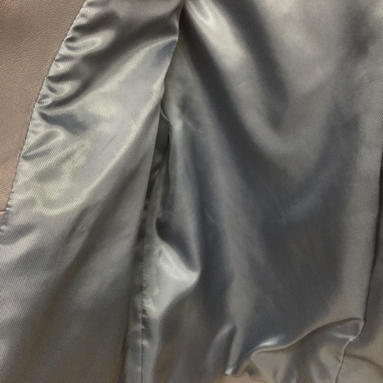 【 MIA CARNA 】レザージャケット ショート丈　ラムレザー　羊革 S【レザー】ニチワ MIA CARNA レザージャケット ブルー 羊革