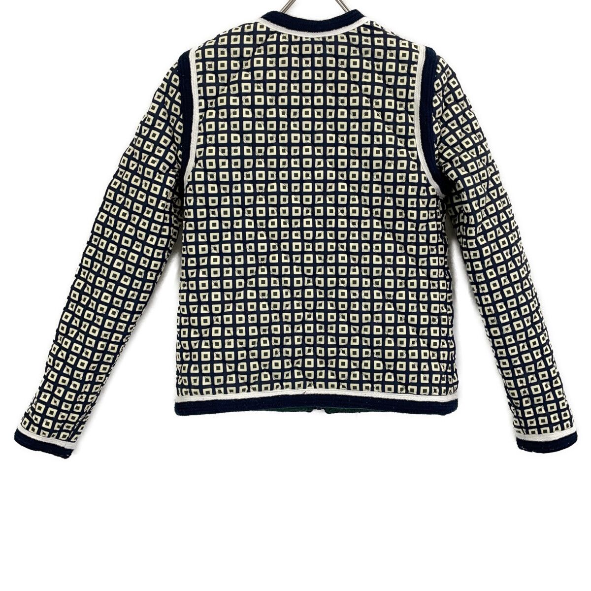 TORY BURCH　トリーバーチ　キルティングジャケット　リバーシブル Tory Burch トリーバーチ 39514 ﾈｲﾋﾞｰ ｷﾙﾃｨﾝｸﾞ ﾘﾊﾞｰｼﾌﾞﾙ ﾀﾞｳﾝｼﾞｬｹｯﾄ XS