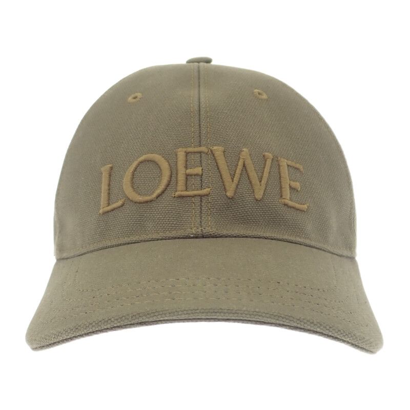ロエベ LOEWE K820358X キャップ 帽子 コットン カーキ レディース
