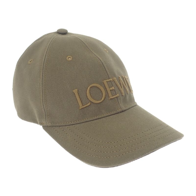ロエベ LOEWE K820358X キャップ 帽子 コットン カーキ レディース