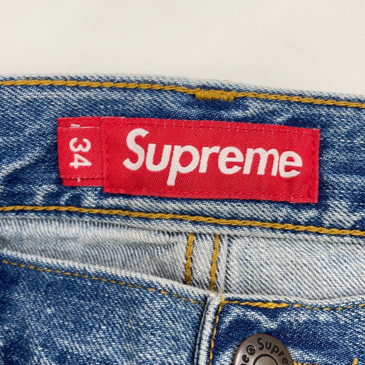 Supreme シュプリーム 25SS ﾌﾞﾙｰ Regular Jean ﾃﾞﾆﾑﾊﾟﾝﾂ 34 - メルカリ