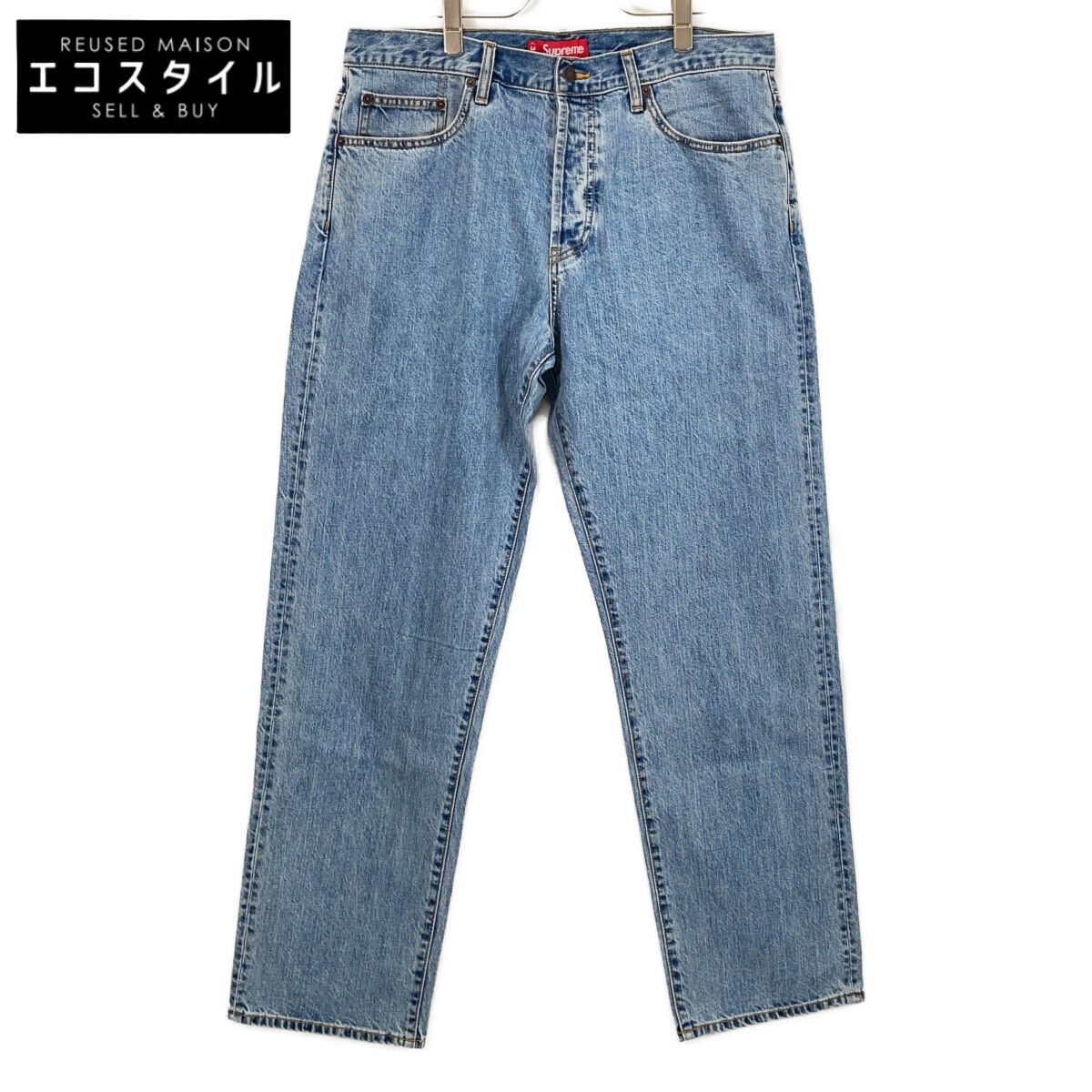 Supreme シュプリーム 25SS ﾌﾞﾙｰ Regular Jean ﾃﾞﾆﾑﾊﾟﾝﾂ 34 - メルカリ