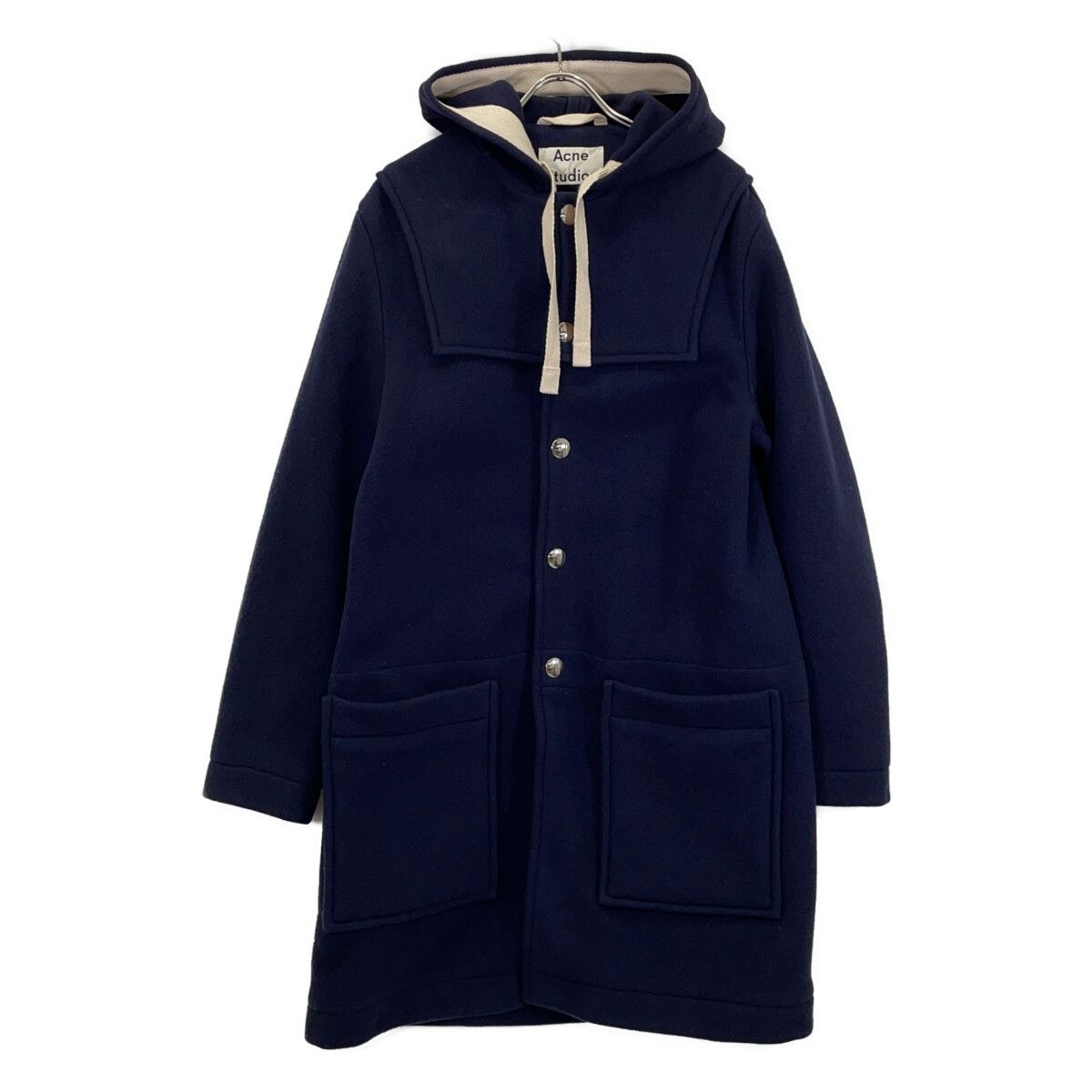 【美品】acne studios アクネストゥディオ ショートPコート　ネイビー ACNE STUDIOS アクネ ストゥディオズ ネイビーPコート - メルカリ