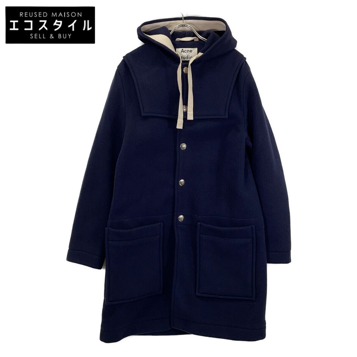 【美品】acne studios アクネストゥディオ ショートPコート　ネイビー ACNE STUDIOS アクネ ストゥディオズ ネイビーPコート - メルカリ