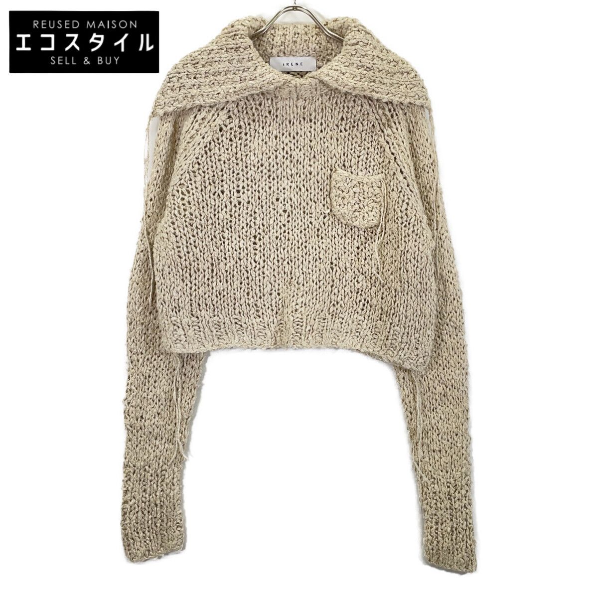 IRENE アイレネ 【24AW】26A81007 Silk Linen Knit Tops シルクx