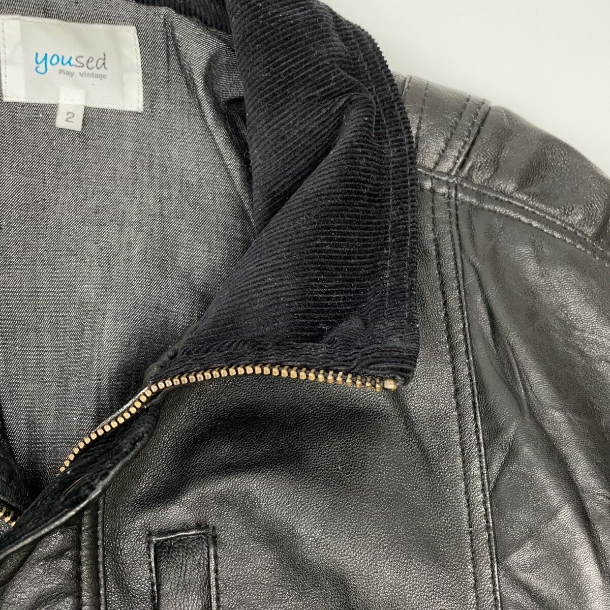 yoused ユーズド RETRO BAGGIES LEATHER JACKET レトロバギーズ 羊革 2 