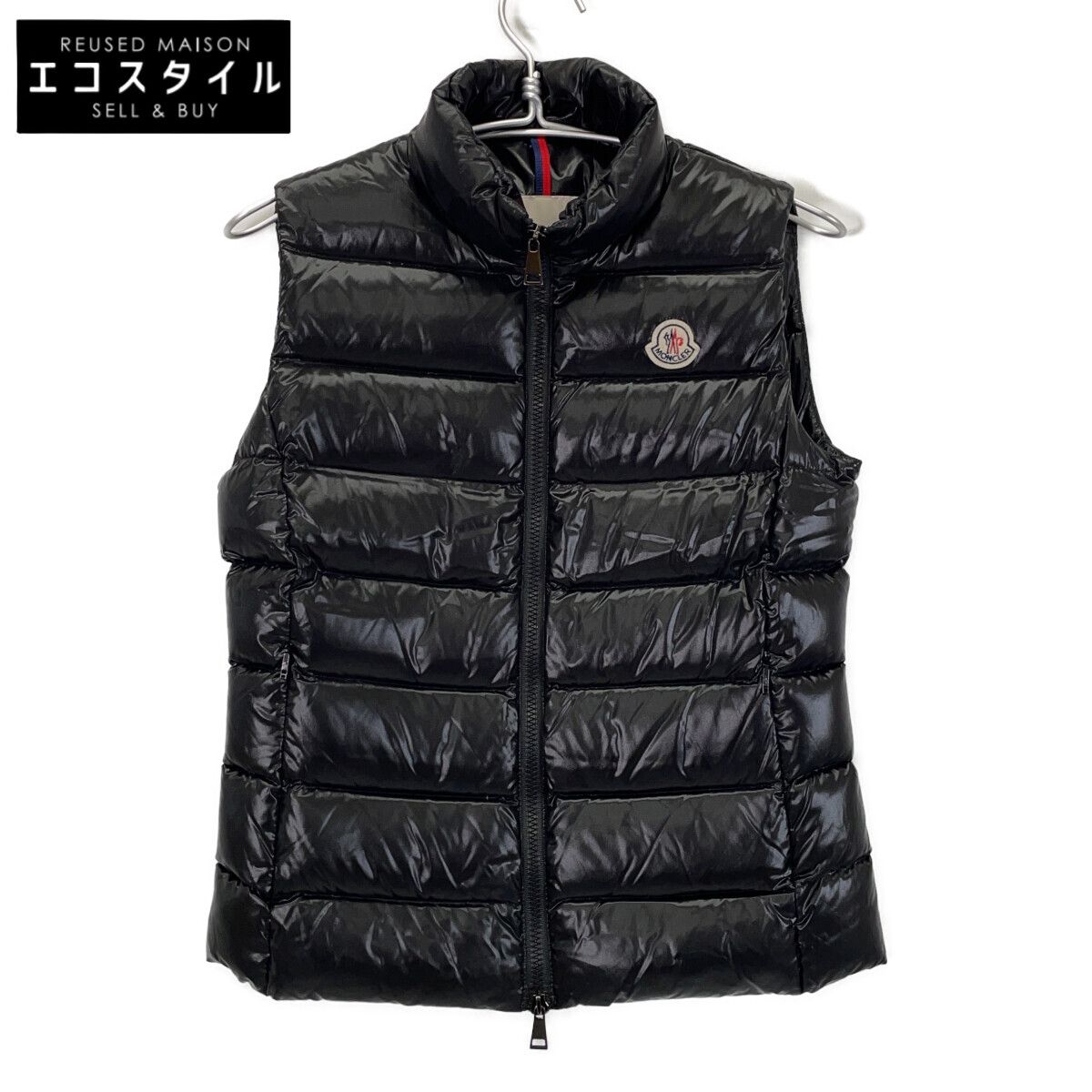 MONCLER モンクレール ﾌﾞﾗｯｸ GHANY GILET ﾀﾞｳﾝﾍﾞｽﾄ - メルカリ